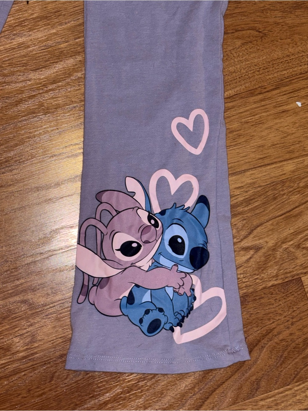 Set - Stitch 'Better Together' Lilac Kids Graphic Tee and Pants Set - Picture 3 of 5